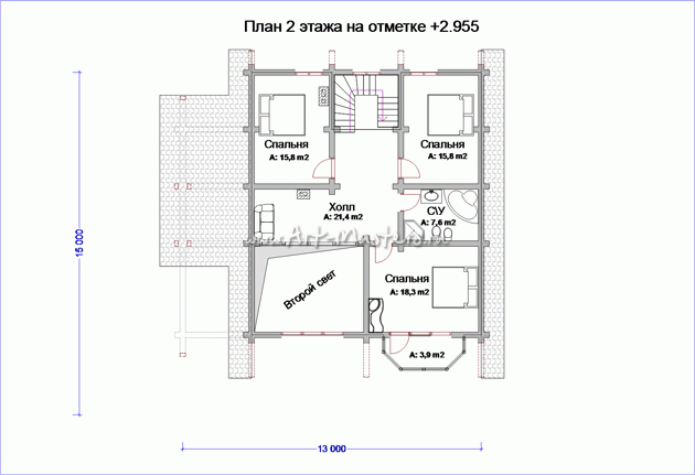 план деревянного дома Исландия 24