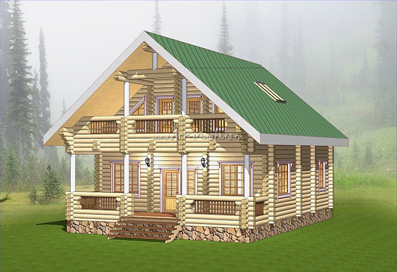 проект деревянного дома Боровик-193