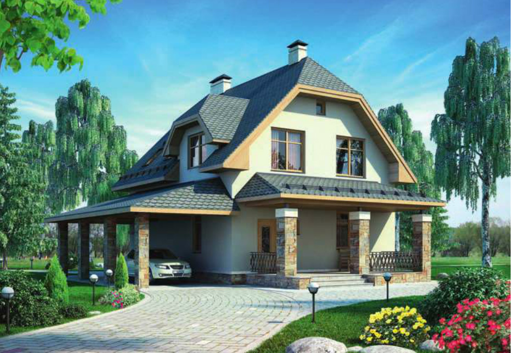 Проект каменного дома 150 метров квадратных в Обнинске