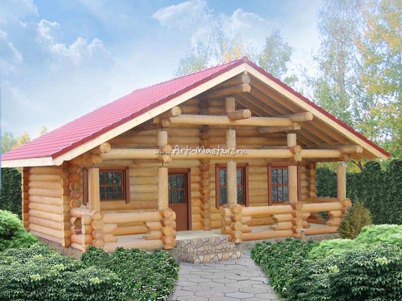 Проект деревянного дома Меркурий-v4-21 в Обнинске