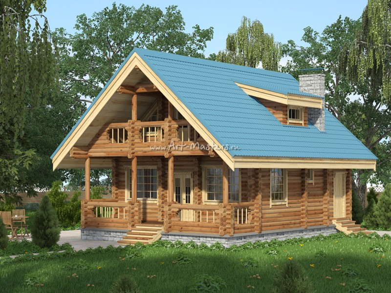 Проект деревянного дома Боровик-100 в Обнинске
