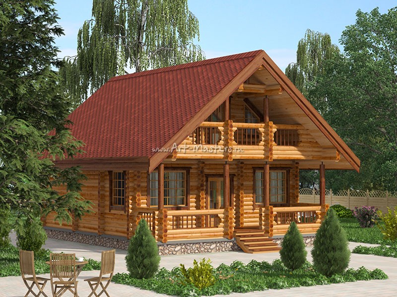 Проект деревянного дома Боровик-120 в Обнинске