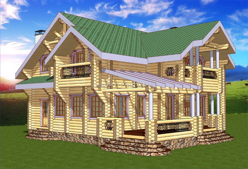 проект деревянного дома Гиацинт-22