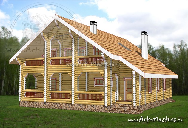 проект деревянного дома Исландия