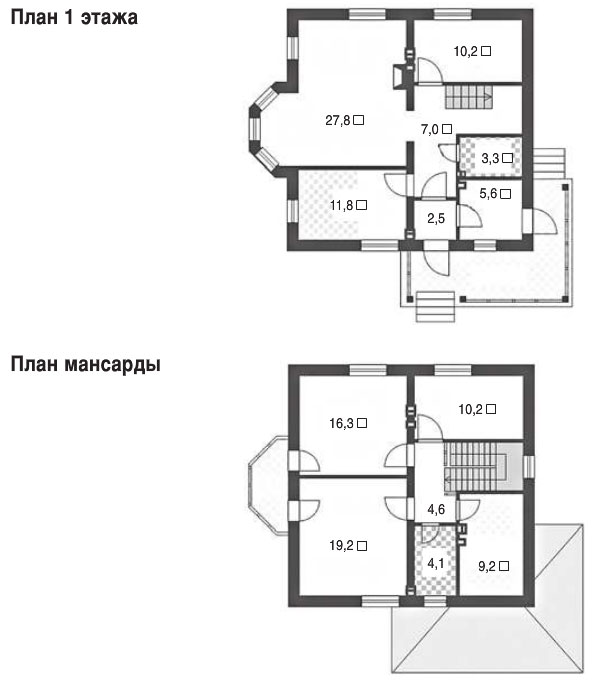 Проект каменного дома 140 метров квадратных в Обнинске