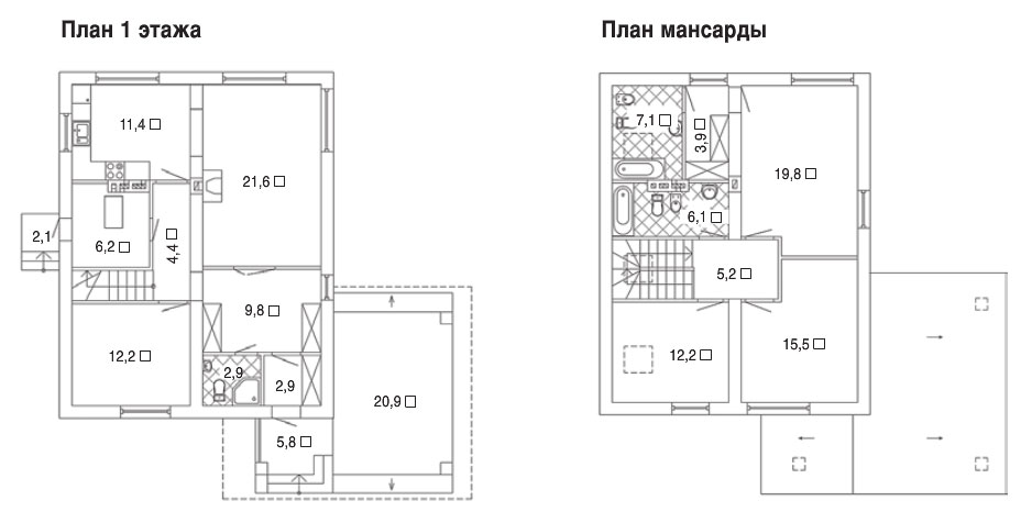 Проект каменного дома 149 метров квадратных в Обнинске