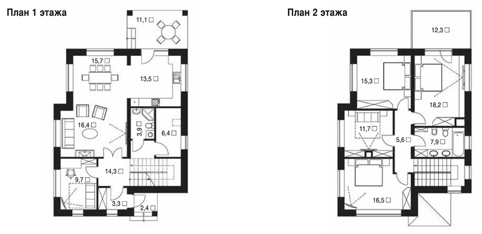 Проект каменного дома 158 метров квадратных в Обнинске