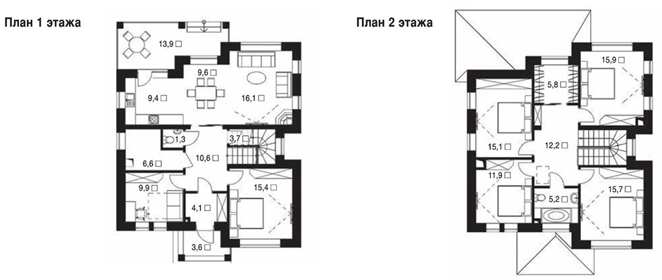 Проект каменного дома 168 метров квадратных в Обнинске