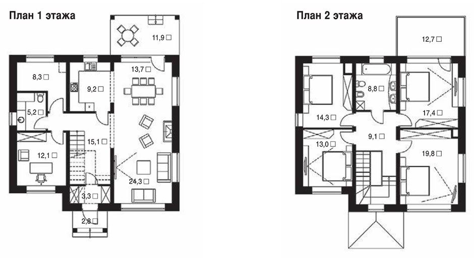 Проект каменного дома 173 метров квадратных в Обнинске