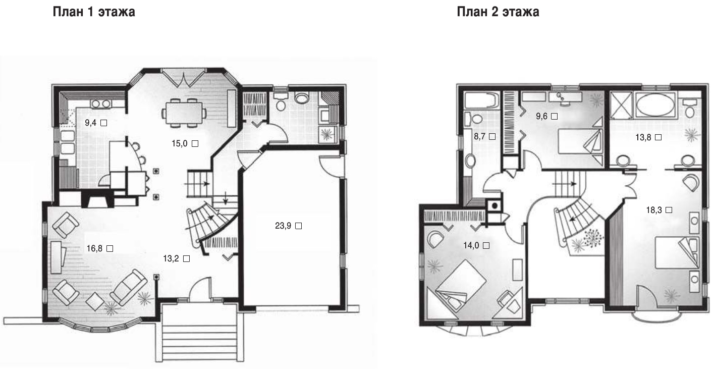 Проект каменного дома 158 метров квадратных в Обнинске
