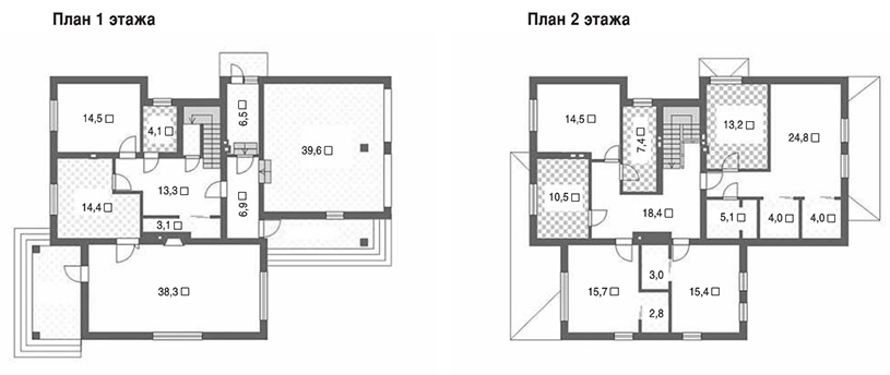 Проект каменного дома 287 квадратных метров в Обнинске