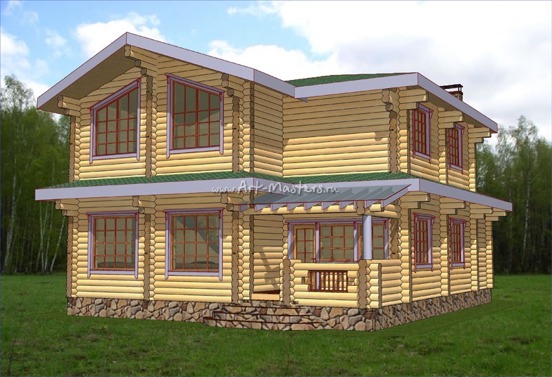 проект деревянного дома Парадиз