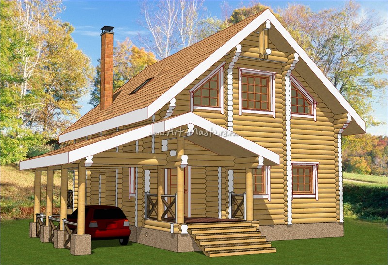 проект деревянного дома Сказка